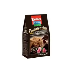ویفر Loacker Quadratini شکلات تلخ