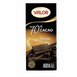 شکلات volor تلخ 70% با طعم پرتقال