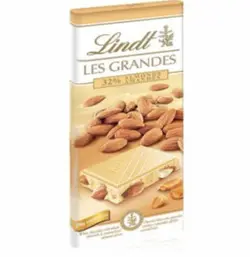 شکلات Lindt سفید با مغز بادام