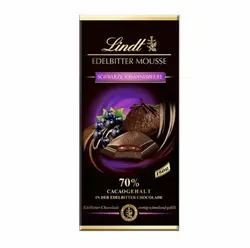 شکلات Lindt تلخ 70% با طعم توت سیاه