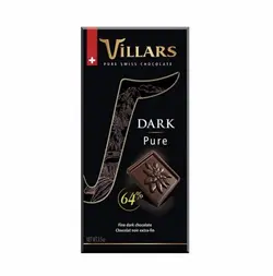 شکلات ViLLARS تلخ 64%
