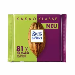 شکلات Ritter Sport تلخ 81%