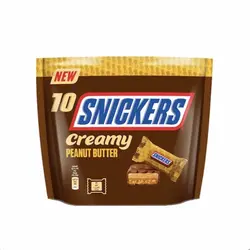 شکلات Snickers با کره بادام زمینی پاکتی
