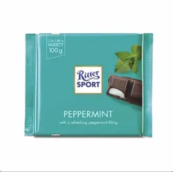 شکلات تلخ Ritter Sport نعنایی