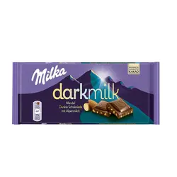 شکلات تلخ Milka با مغز بادام