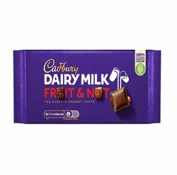 شکلات شیری cadbury با مغز کشمش و بادام 200 گرم