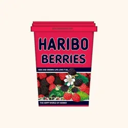 پاستیل سطلی 175 گرمی HARIBO Berries - با طعم شاه توت و تمشک