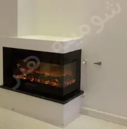 شومینه برقی ال سی دی مدرن دو طرفه