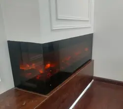 شومینه برقی ال سی دی مدرن دو طرفه
