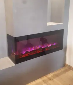 شومینه برقی ال سی دی مدرن دو طرفه