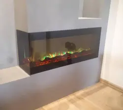 شومینه برقی ال سی دی مدرن دو طرفه