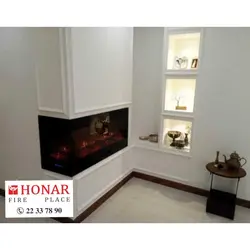 شومینه برقی ال سی دی مدرن دو طرفه