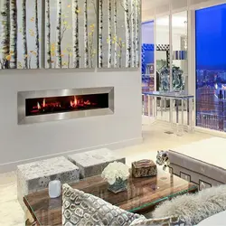 شومینه برقی ال سی دی مدرن قاب دار