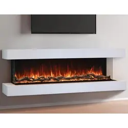 شومینه برقی مدرن ال سی دی  سه طرفه