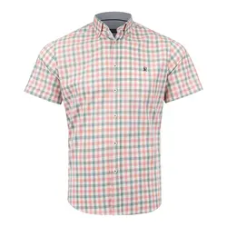 پیراهن چهارانه آستین کوتاه مردانه