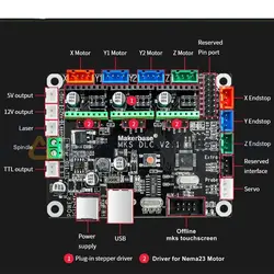 برد Makerbase MKS DLC V2.1 کنترلر سی ان سی و لیزر