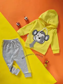 هودی شلوار میمون خجالتی