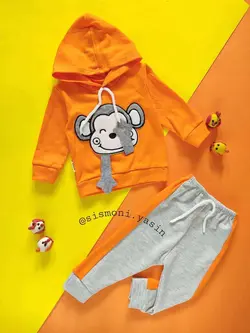 هودی شلوار میمون خجالتی