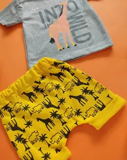 تیشرت شورتک زرافه