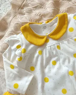 سارافون شلوار خال خالی گلی