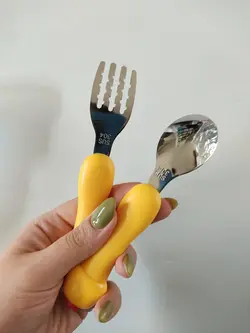 قاشق چنگال عروسکی قابدار