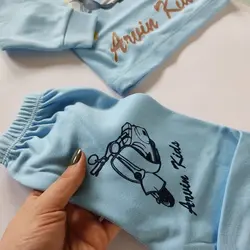 بلوز شلوار پسرانه طرح موتور