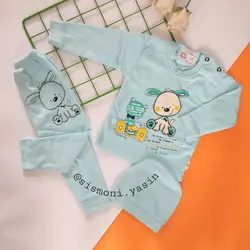 بلوز شلوار رنگی طرح دار