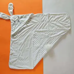 پتو خرگوشی دو رو مخمل کارامل دم دار