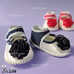 پاپوش دخترانه توری شکوفه بزرگ
