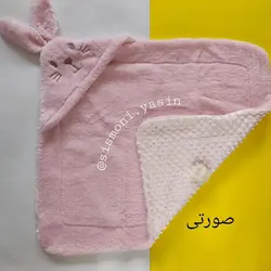 پتو خرگوشی دو رو مخمل کارامل طلقی