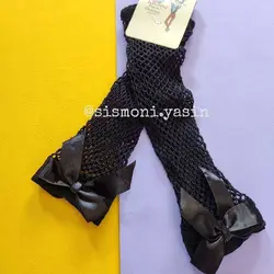 جوراب توری لانه زنبوری پاپیون دار