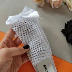 جوراب توری لانه زنبوری پاپیون دار