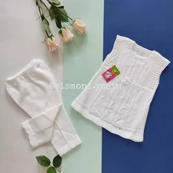 سارافون شلوار بافت دخترانه