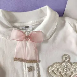 سرهمی سه تکه طرح تاج مرواریدی