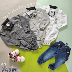 سه تکه پسرانه بادی، شلوار و ساسبند