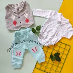 سه تکه پسرانه جلیقه، بادی، شلوار