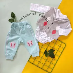 سه تکه پسرانه جلیقه، بادی، شلوار