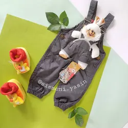 شلوار پیشبندی عروسکی اسپورت - سیسمونی یاسین