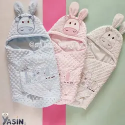 قنداق مخمل حبابی زرافه Baby tof