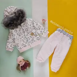 کاپشن و شلوار پلنگی