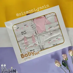 19 تکه جعبه‌ای برند baby set - سیسمونی یاسین