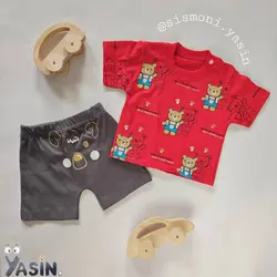 تیشرت شلوارک پسرانه خرسی