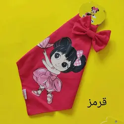 دستمال سر طرح دختر همراه با گیره