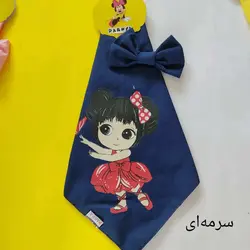 دستمال سر طرح دختر همراه با گیره