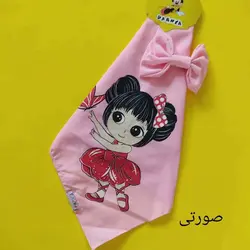 دستمال سر طرح دختر همراه با گیره