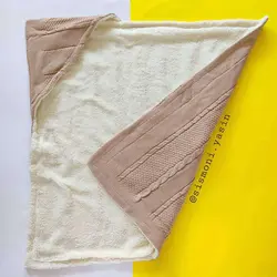 پتو بافت تو کرکی کلاهدار