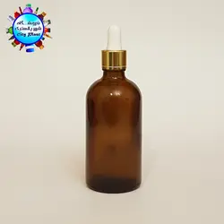 شیشه قطره 100 سی سی با میله قطره سفید طلایی خط دار وارداتی (90 عددی) - فروشگاه اینترنتی شهر پلاستیک | فروشگاه سیتی پلاست | ظروف داریی | انواع قطره چکان | ظروف آرایشی | ظروف آزمایشگاهی | انواع شیشه | انواع پت