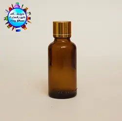 شیشه قطره 30 سی سی با درب ساده طلایی آبکاری وارداتی (203 عددی) - فروشگاه اینترنتی شهر پلاستیک | فروشگاه سیتی پلاست | ظروف داریی | انواع قطره چکان | ظروف آرایشی | ظروف آزمایشگاهی | انواع شیشه | انواع پت