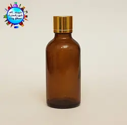 شیشه قطره 50 سی سی با درب ساده طلایی آبکاری وارداتی (132 عددی) - فروشگاه اینترنتی شهر پلاستیک | فروشگاه سیتی پلاست | ظروف داریی | انواع قطره چکان | ظروف آرایشی | ظروف آزمایشگاهی | انواع شیشه | انواع پت