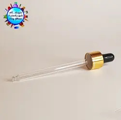 میله قطره آبکاری طلایی مشکی خط دار 11.1 سانتی متر (100 عددی) - فروشگاه اینترنتی شهر پلاستیک | فروشگاه سیتی پلاست | ظروف داریی | انواع قطره چکان | ظروف آرایشی | ظروف آزمایشگاهی | انواع شیشه | انواع پت